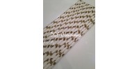 Polka Dot White & Gold Pattern  Paper Straw click on image to view different color option